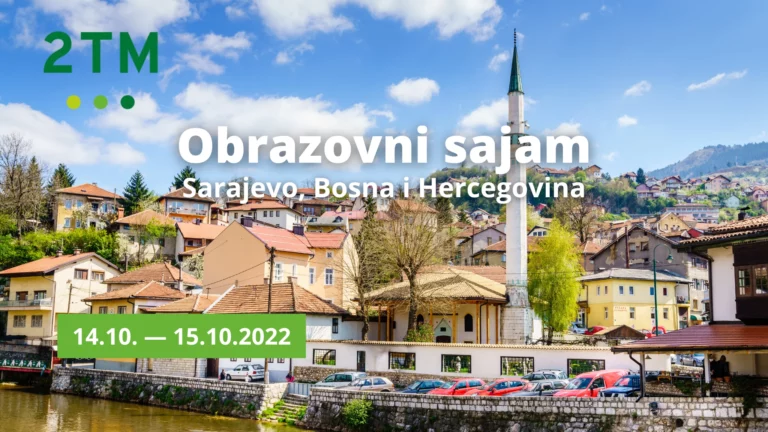 2TM savetnici na sajmu obrazovanja u Sarajevu, BiH.
