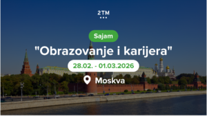 Predstavnici 2TM savetuju posetioce na sajmu u Moskvi.