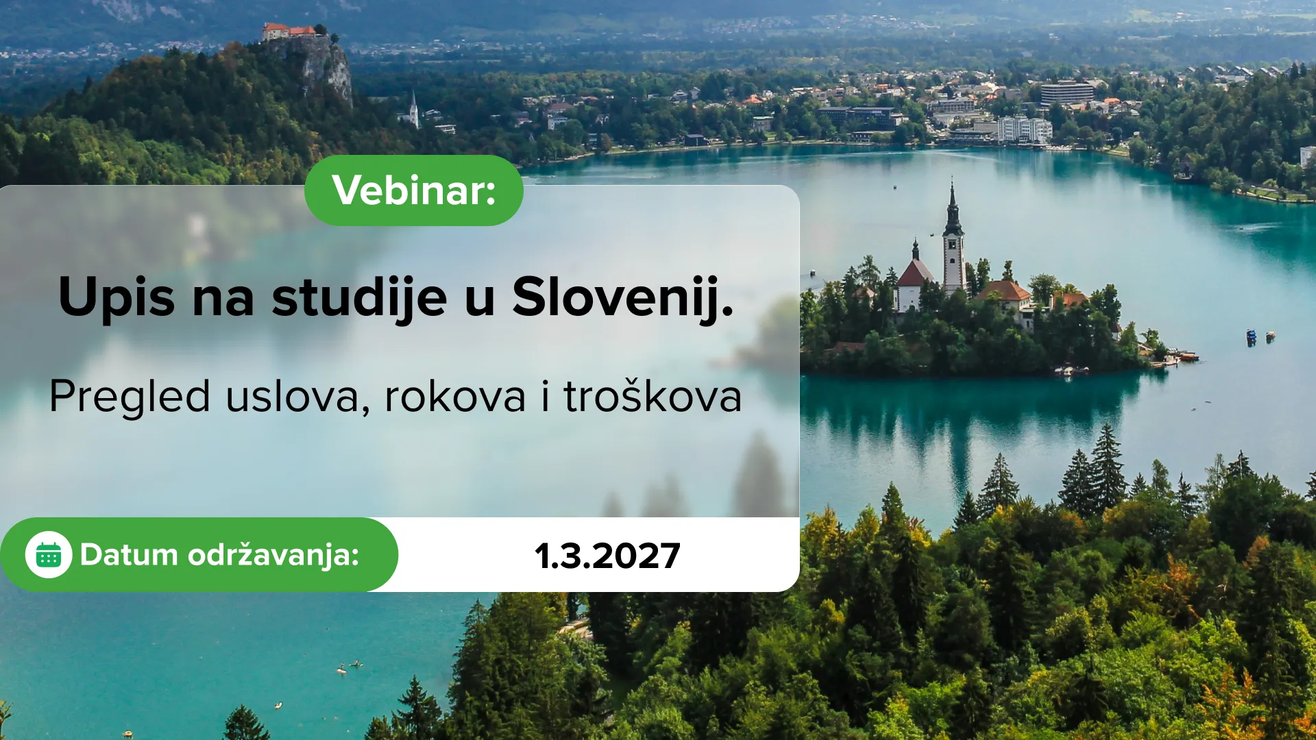 Upis na studije u Slovenij. Pregled uslova, rokova i troškova
